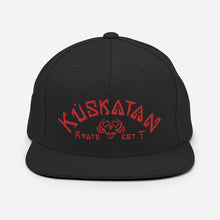 Load image into Gallery viewer, Kuskatan Roots arch snapback red
