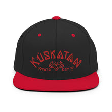 Load image into Gallery viewer, Kuskatan Roots arch snapback red
