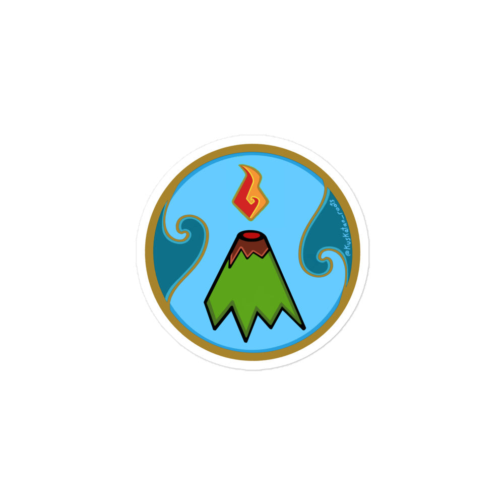 Kuskatan volcano sticker